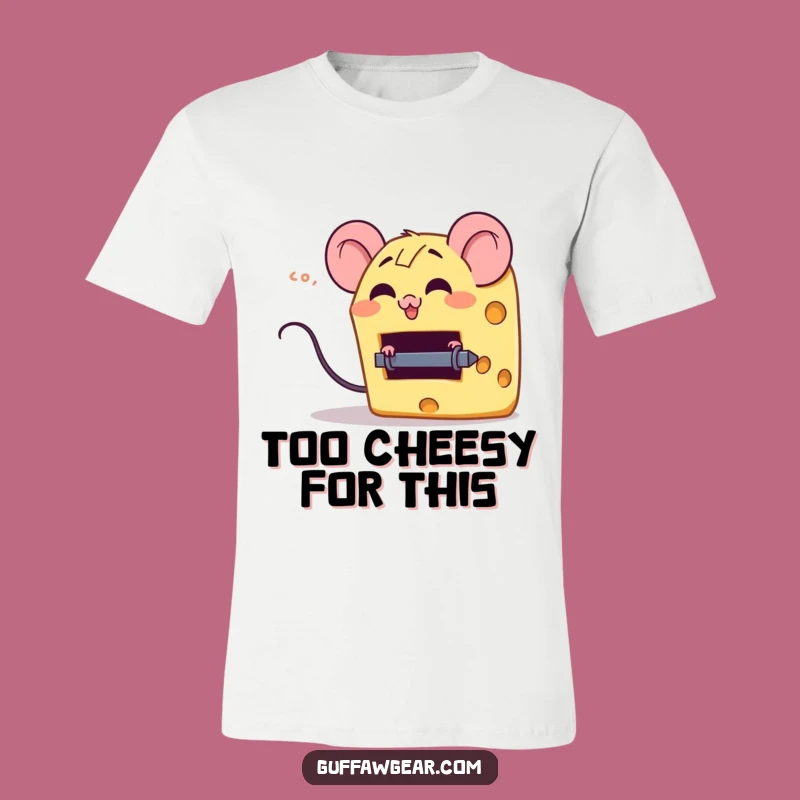 Funny Cheese Mouse Trap T-Shirt - Wear Your Mischievous Foodie Style!