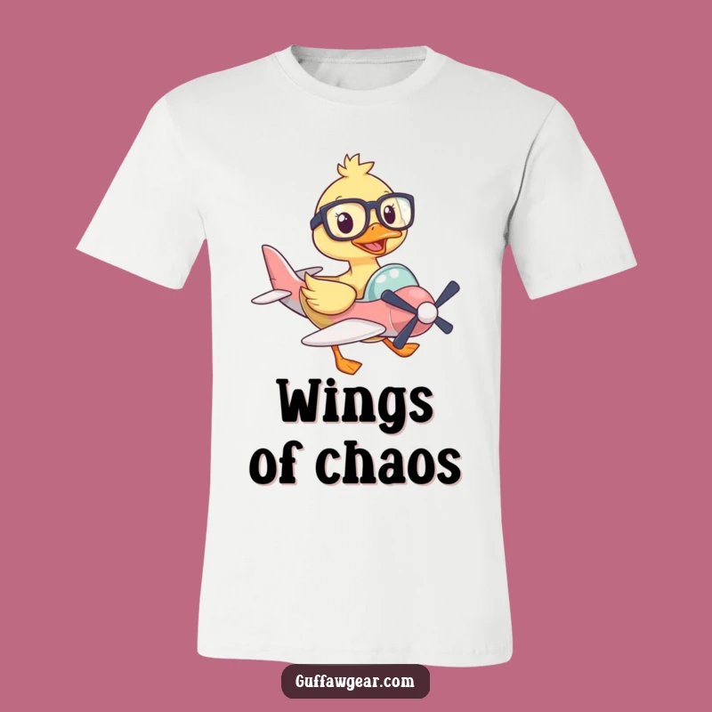 Funny Duck Pilot T-Shirt: Air Traffic Control Humor Tee Gift for Aviators