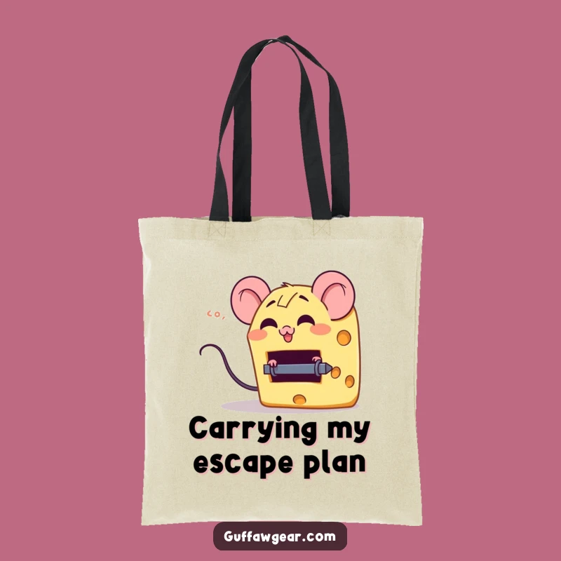 Funny Cheese Mouse Trap Tote Bag - Carry Your Snacks and Smiles Around!