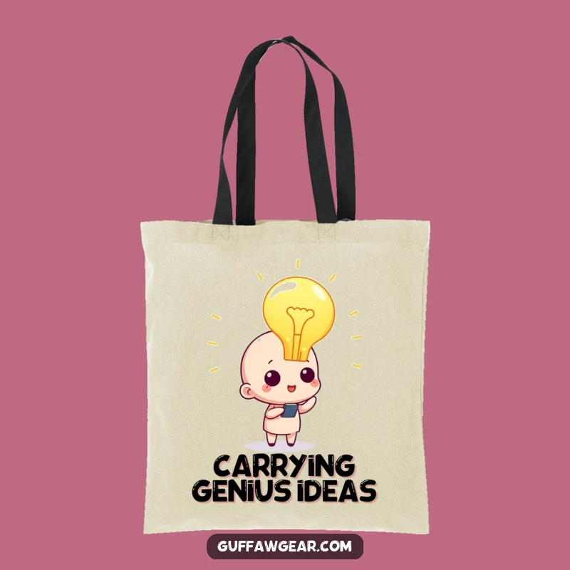 Funny Lightbulb Idea Tote Bag: Carry Your Brilliance with This Hilarious Accessory