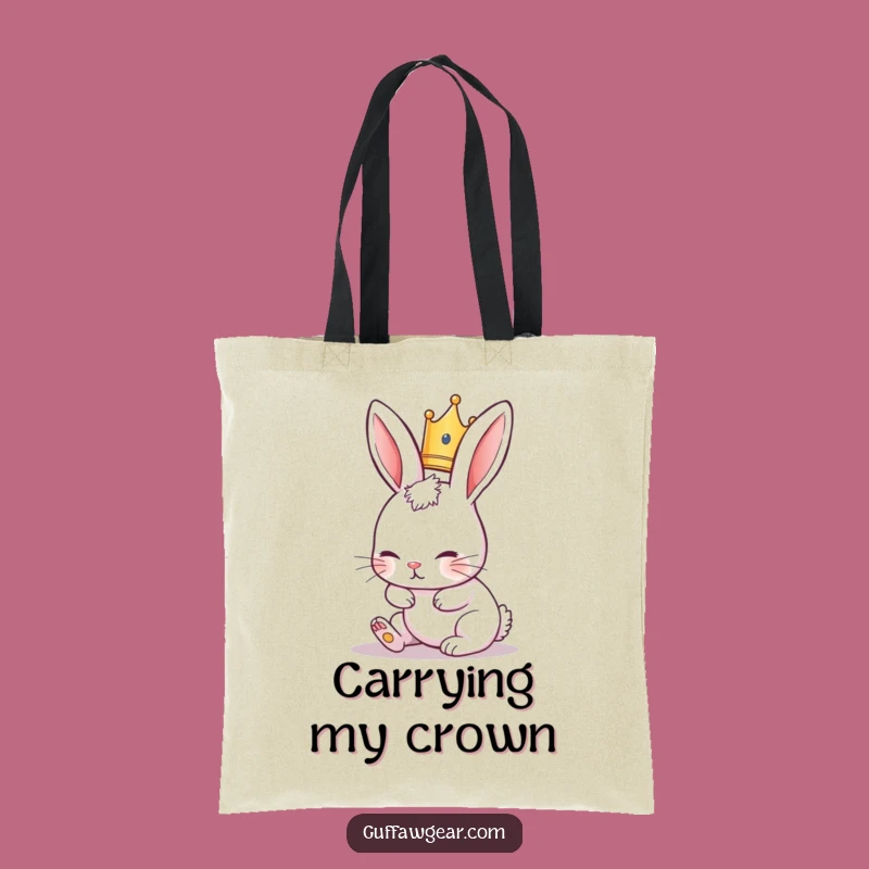 Funny Rabbit Tote Bag: Royal Klutz Design, Great Funny Gift