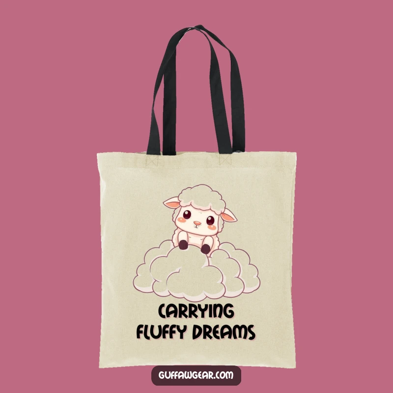 Funny Sheep Cloud Fall Tote Bag: Carry Your Dramatics in Style
