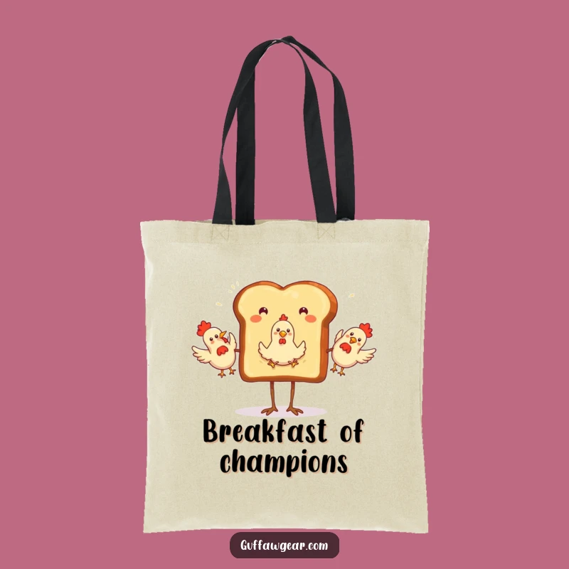 Funny Toast Juggling Tote Bag: Carry Your Funniest Finds