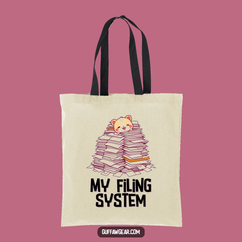 Funny Paperwork Tumble Tote Bag: Hilarious Animal Office Companion